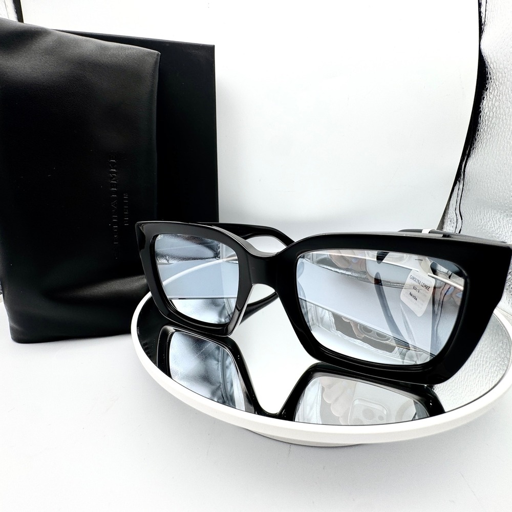 Carolina Lemke Oversized Sunglasses Handmade Tui Black Cat 2 53 22 145 CL90554